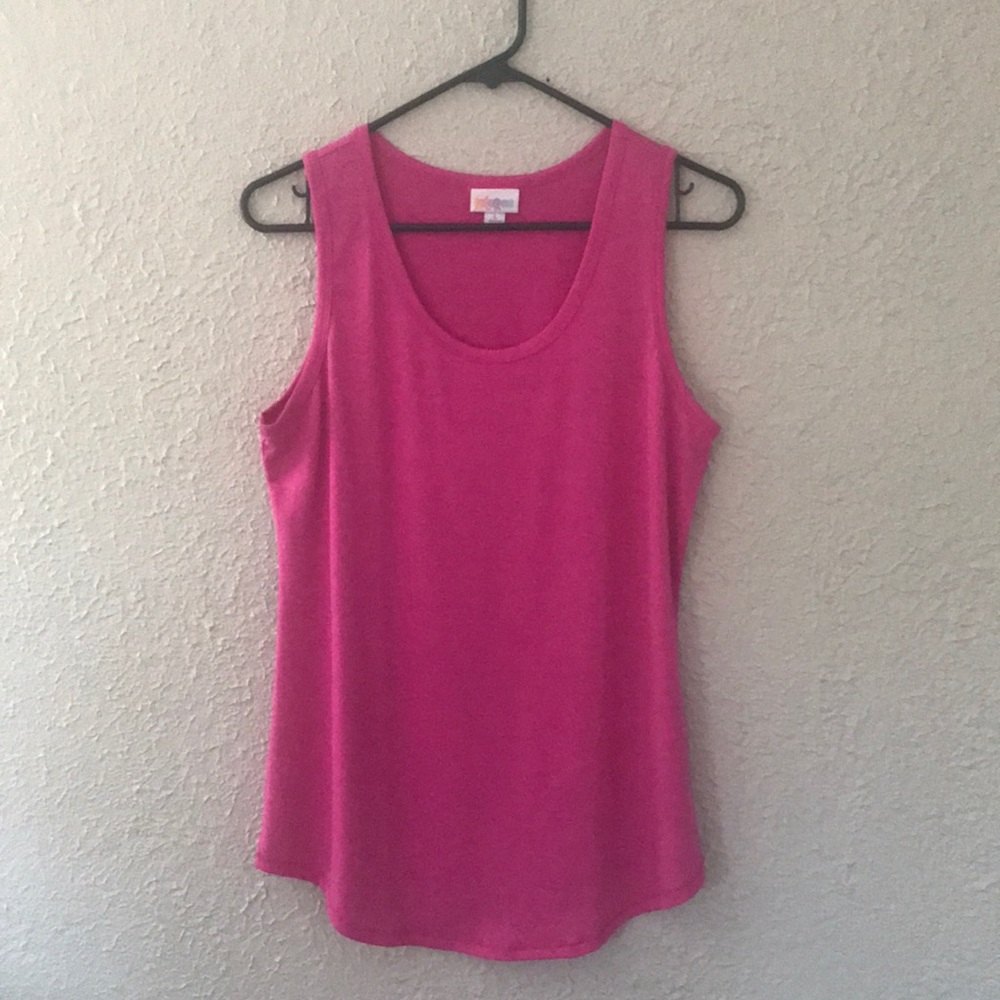 Lularoe Tank size large hot pink.
